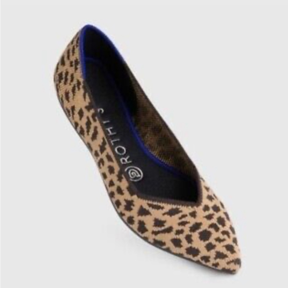The Point Leopard Print Flats